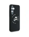 Hurtownia GSM - Karl Lagerfeld Capace din silicon cu două capete și cerc MagSafe Samsung Galaxy S25+ Plus negru - KLD21918 - {ean13} - Hurt
