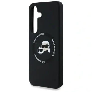 Hurtownia GSM - Karl Lagerfeld Capace din silicon cu două capete și cerc MagSafe Samsung Galaxy S25+ Plus negru - KLD21918 - {ean13} - Hurt