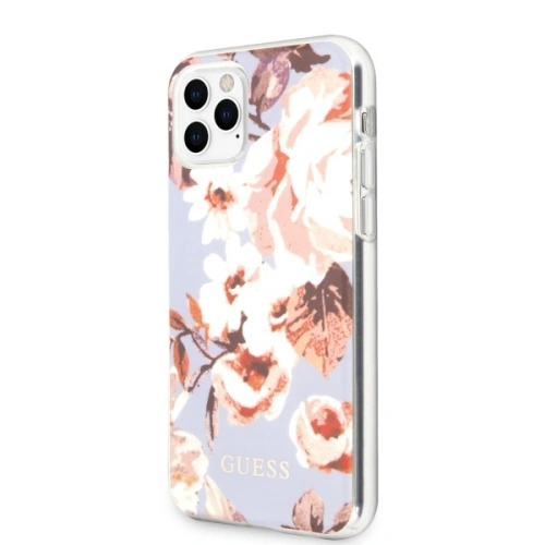 Etui Guess GUHCN65IMLFL02 Apple iPhone 11 Pro Max liliowy/lilac N°2 Flower Collection