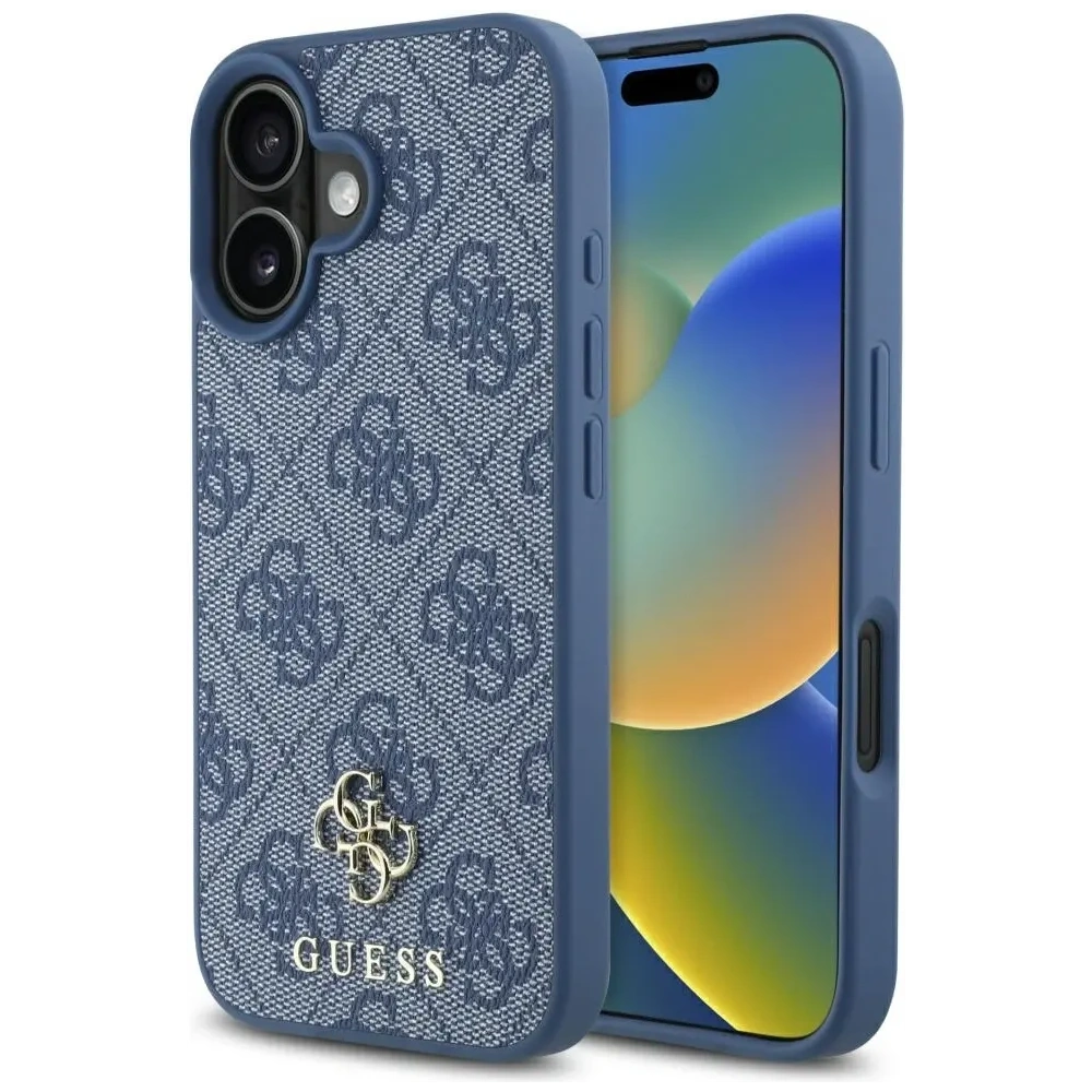 Hurtownia GSM - Guess HC PU 4G Kicsi 4G és Klasszikus Apple iPhone 16 MagSafe kék - GUE4325 - {ean13} - Hurt