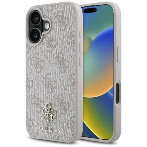 Etui Guess HC PU 4G Small 4G and Classic do Apple iPhone 16 MagSafe różowy