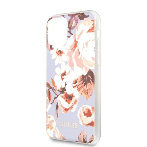 Etui Guess GUHCN65IMLFL02 Apple iPhone 11 Pro Max liliowy/lilac N°2 Flower Collection