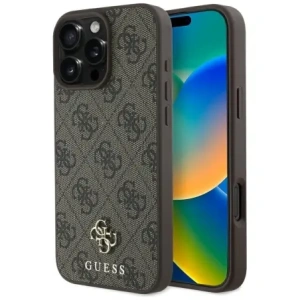 Hurtownia GSM - Etui Guess HC PU 4G Small 4G a Classic pro Apple iPhone 16 Pro MagSafe hnědé - GUE4327 - {ean13} - Hurt