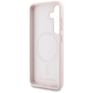 Karl Lagerfeld Silicone Double Heads And Circle MagSafe Samsung Galaxy S25+ Plus pink