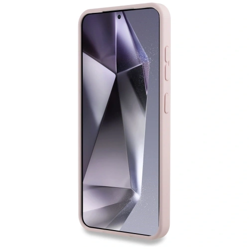 Etui Karl Lagerfeld Silicone Double Heads And Circle MagSafe do Samsung Galaxy S25 różowy