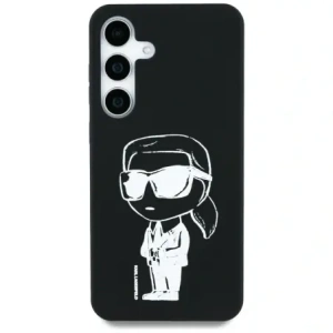 Karl Lagerfeld Szilikon Graffiti Ikonikus Nyomtatott Logó MagSafe Samsung Galaxy S25 fekete