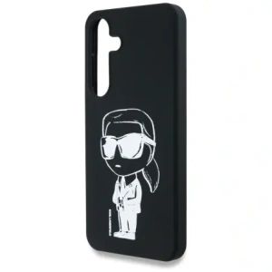 Karl Lagerfeld Szilikon Graffiti Ikonikus Nyomtatott Logó MagSafe Samsung Galaxy S25 fekete