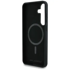 Karl Lagerfeld Szilikon Graffiti Ikonikus Nyomtatott Logó MagSafe Samsung Galaxy S25 fekete