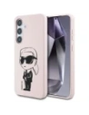 Karl Lagerfeld Silikon Graffiti Ikonik Bedrucktes Logo MagSafe Samsung Galaxy S25 rosa