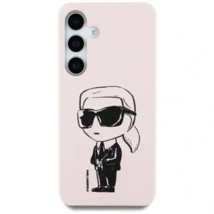 Karl Lagerfeld Szilikon Graffiti Ikonik Nyomtatott Logó MagSafe Samsung Galaxy S25 rózsaszín