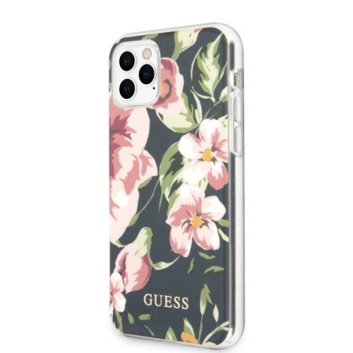Etui Guess GUHCN65IMLFL03 Apple iPhone 11 Pro Max granatowy/navy N°3 Flower Collection