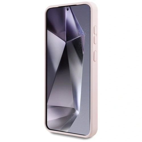 Etui Karl Lagerfeld Silicone Graffiti Ikonik Printed Logo MagSafe do Samsung Galaxy S25 różowy