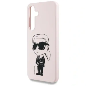 Karl Lagerfeld Szilikon Graffiti Ikonik Nyomtatott Logó MagSafe Samsung Galaxy S25 rózsaszín