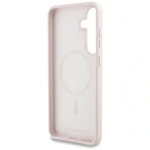 Karl Lagerfeld Silicone Graffiti Ikonik Printed Logo MagSafe Samsung Galaxy S25 pink