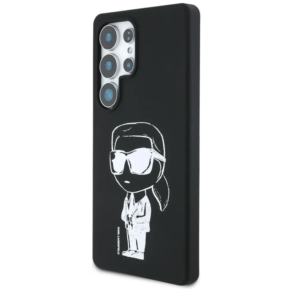 Hurtownia GSM - Etui Karl Lagerfeld Silicone Graffiti Ikonik Printed Logo MagSafe do Samsung Galaxy S25 Ultra czarny - KLD21923 - {ean13} - Hurt