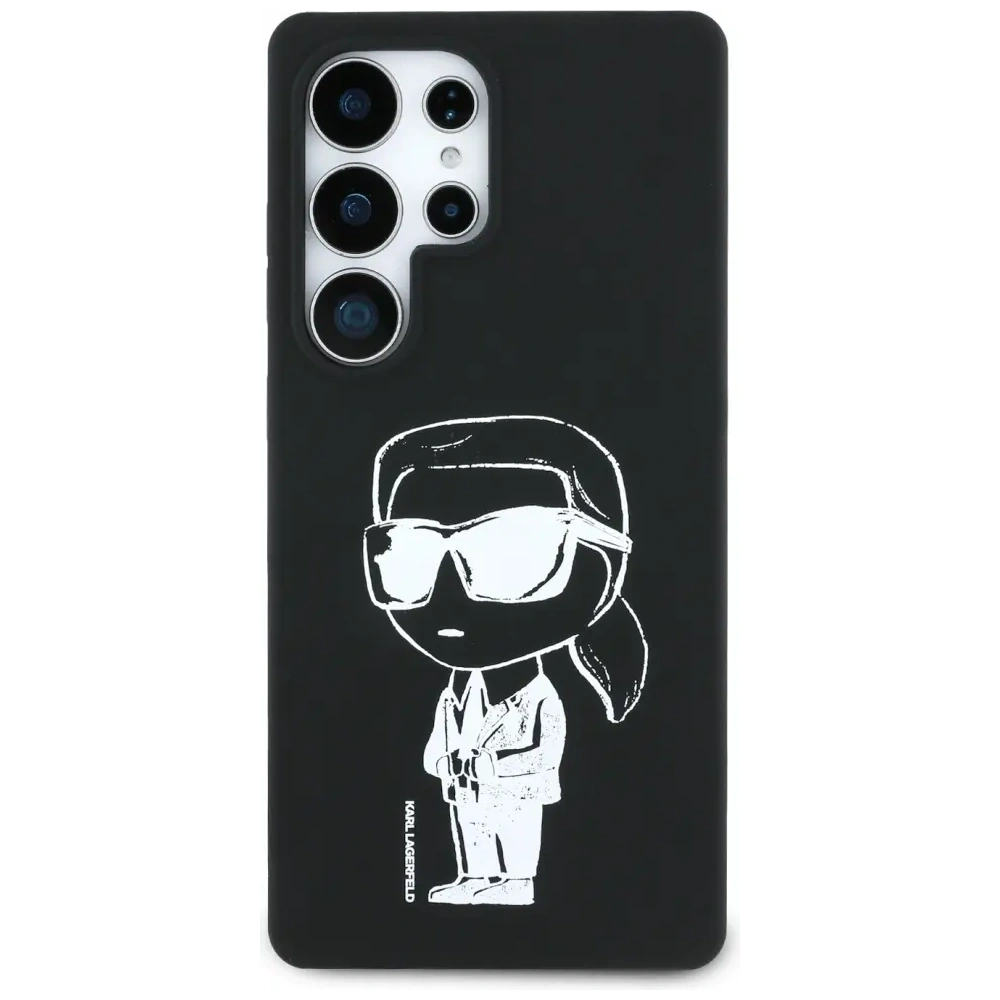 Hurtownia GSM - Etui Karl Lagerfeld Silicone Graffiti Ikonik Printed Logo MagSafe do Samsung Galaxy S25 Ultra czarny - KLD21923 - {ean13} - Hurt