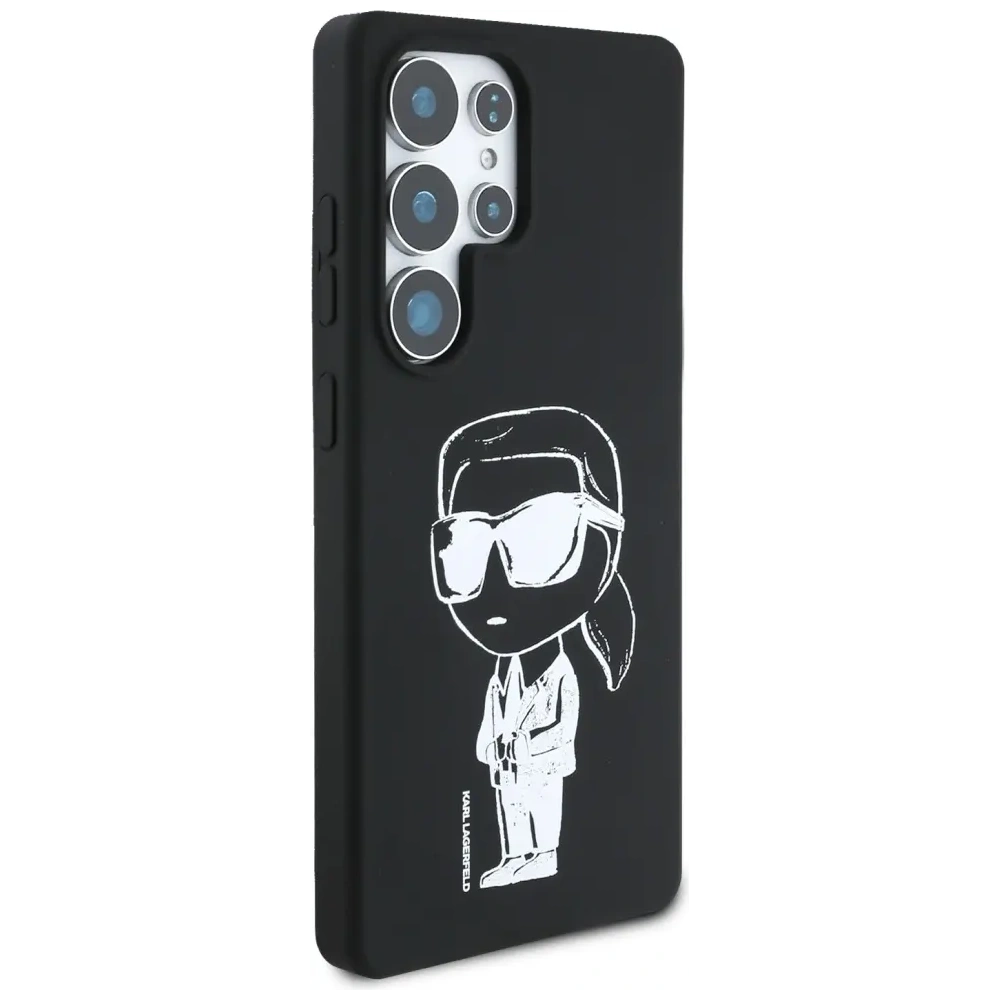 Hurtownia GSM - Etui Karl Lagerfeld Silicone Graffiti Ikonik Printed Logo MagSafe do Samsung Galaxy S25 Ultra czarny - KLD21923 - {ean13} - Hurt