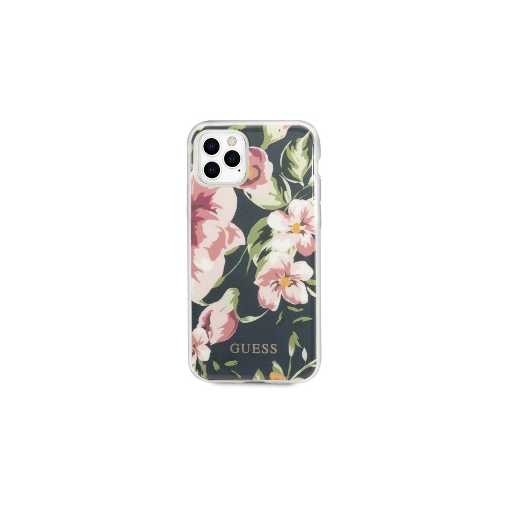 Hurtownia GSM - Etui Guess GUHCN65IMLFL03 Apple iPhone 11 Pro Max tmavě modrý/navy N°3 Flower Collection - GUE479NAV - {ean13} - Hurt