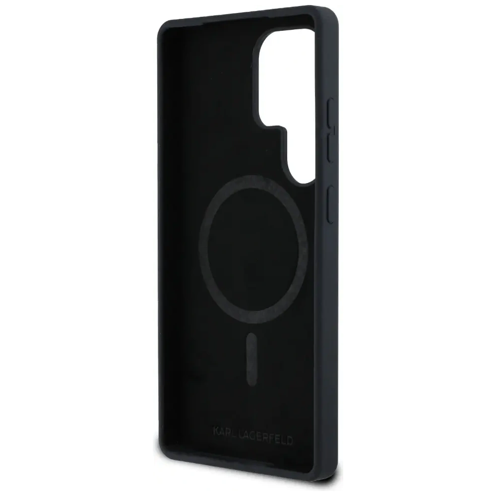 Hurtownia GSM - Etui Karl Lagerfeld Silicone Graffiti Ikonik Printed Logo MagSafe do Samsung Galaxy S25 Ultra czarny - KLD21923 - {ean13} - Hurt