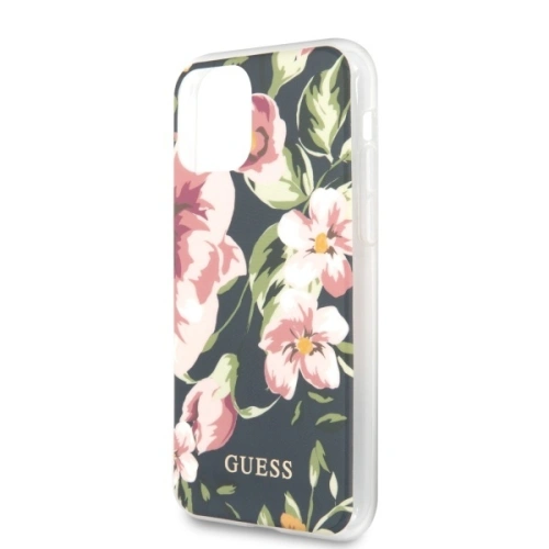Etui Guess GUHCN65IMLFL03 Apple iPhone 11 Pro Max granatowy/navy N°3 Flower Collection