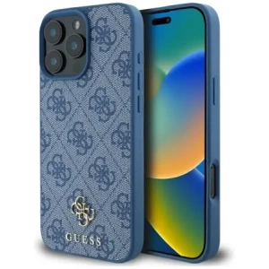Hurtownia GSM - Etui Guess HC PU 4G Small 4G a Classic pro Apple iPhone 16 Pro MagSafe modré - GUE4328 - {ean13} - Hurt