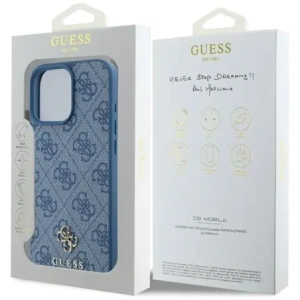 Hurtownia GSM - Etui Guess HC PU 4G Small 4G a Classic pro Apple iPhone 16 Pro MagSafe modré - GUE4328 - {ean13} - Hurt