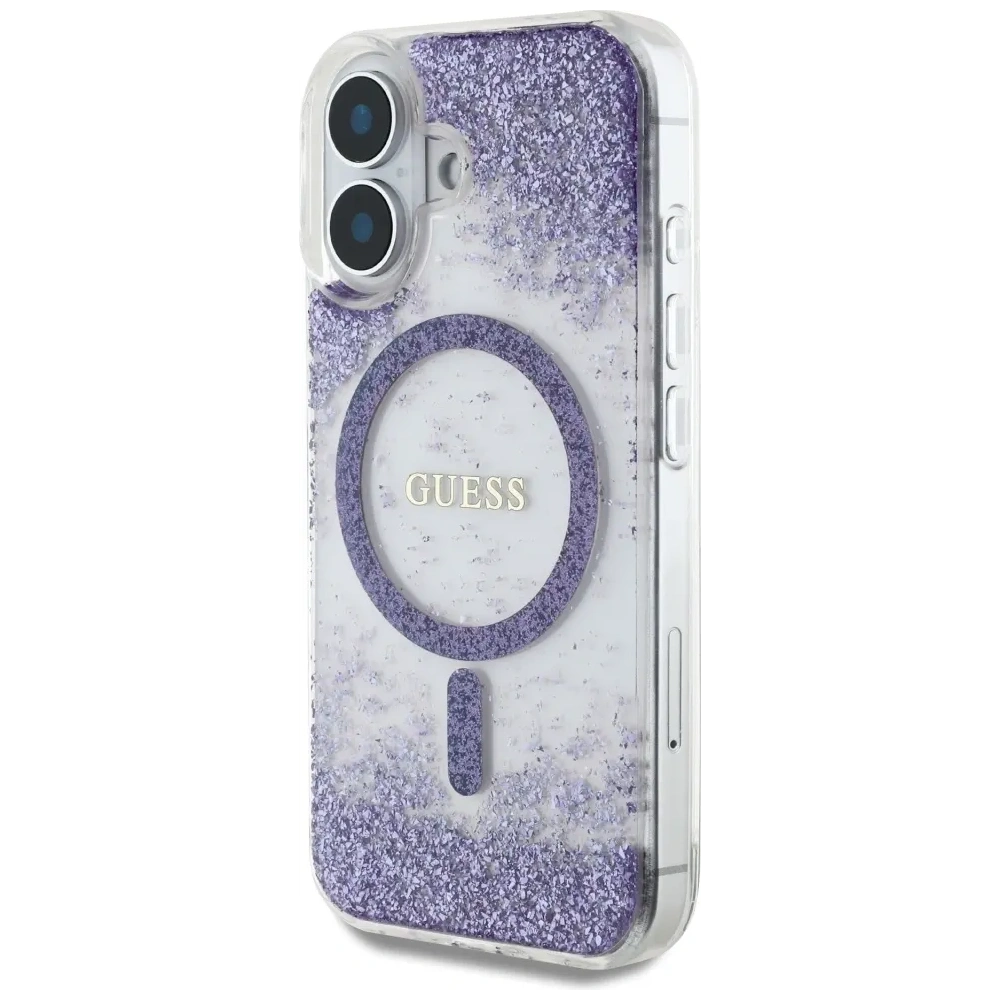 Hurtownia GSM - Etui Guess HC Resin Bottom Glitter do Apple iPhone 16 MagSafe fioletowy - GUE4331 - {ean13} - Hurt