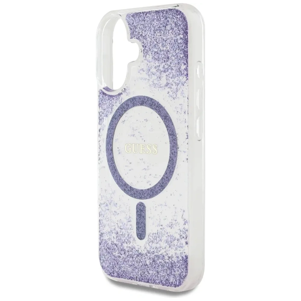 Hurtownia GSM - Etui Guess HC Resin Bottom Glitter do Apple iPhone 16 MagSafe fioletowy - GUE4331 - {ean13} - Hurt