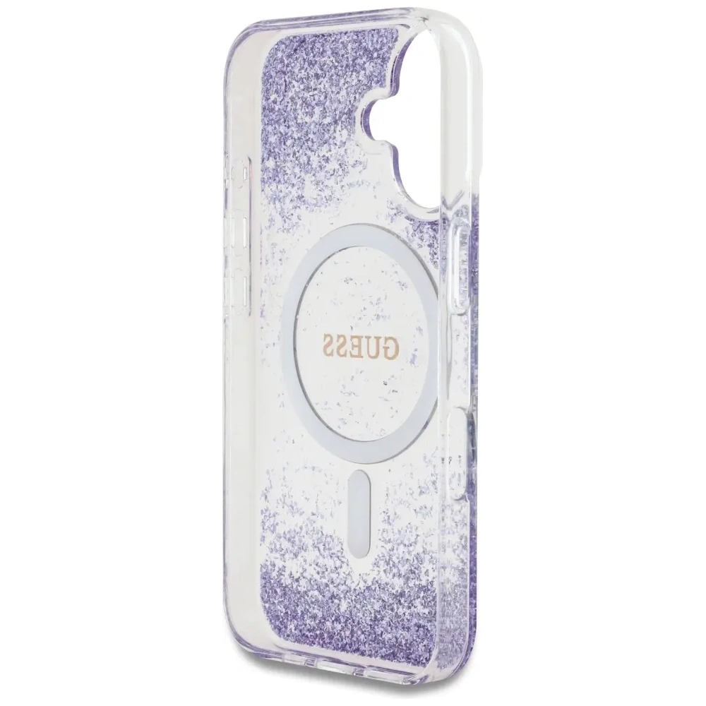 Hurtownia GSM - Etui Guess HC Resin Bottom Glitter do Apple iPhone 16 MagSafe fioletowy - GUE4331 - {ean13} - Hurt