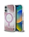 Guess HC Harz Boden Glitzer Apple iPhone 16 MagSafe pink