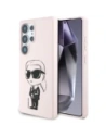 Etui Karl Lagerfeld Silicone Graffiti Ikonik Printed Logo MagSafe do Samsung Galaxy S25 Ultra różowy