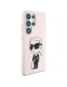 Wholesale Karl Lagerfeld Silicone Graffiti Ikonik Printed Logo MagSafe Samsung Galaxy S25 Ultra pink - KLD21924 - {ean13} - Hurt