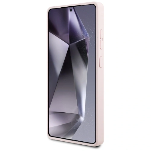 Etui Karl Lagerfeld Silicone Graffiti Ikonik Printed Logo MagSafe do Samsung Galaxy S25 Ultra różowy