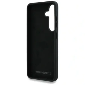 Wholesale Karl Lagerfeld Silicone Metal Signature Logo Samsung Galaxy S25 black - KLD21925 - {ean13} - Hurt