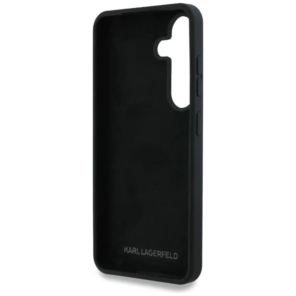 Hurtownia GSM - Karl Lagerfeld Szilikon Fém Aláírás Logó Samsung Galaxy S25 fekete - KLD21925 - {ean13} - Hurt
