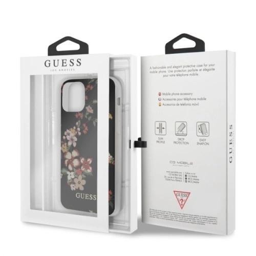 Etui Guess GUHCN65IMLFL04 Apple iPhone 11 Pro Max czarny/black N°4 Flower Collection