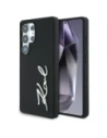 Wholesale Karl Lagerfeld Silicone Metal Signature Logo Samsung Galaxy S25 Ultra black - KLD21926 - {ean13} - Hurt