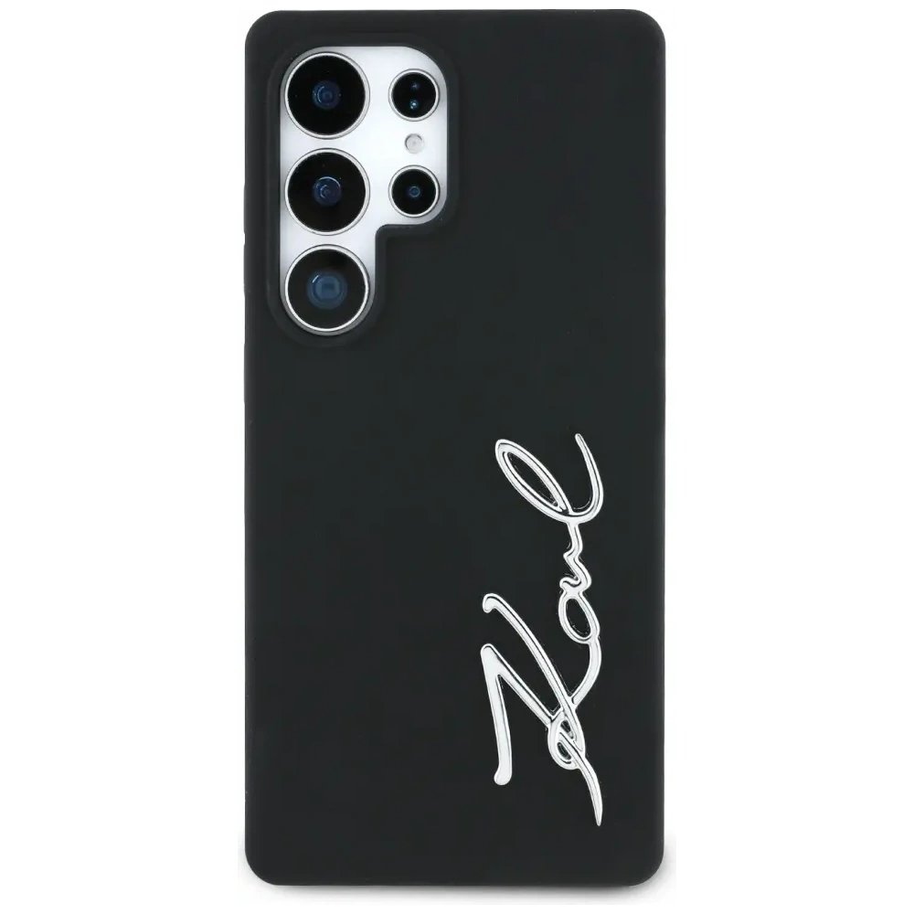 Hurtownia GSM - Karl Lagerfeld Silikon Metall Signatur Logo Samsung Galaxy S25 Ultra schwarz - KLD21926 - {ean13} - Hurt