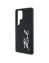 Wholesale Karl Lagerfeld Silicone Metal Signature Logo Samsung Galaxy S25 Ultra black - KLD21926 - {ean13} - Hurt