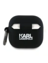 Hurtownia GSM - Etui Karl Lagerfeld KLA4RUNCHK Apple AirPods 4 cover Silicone Choupette Head 3D czarny/black - KLD21927 - {ean13} - Hurt