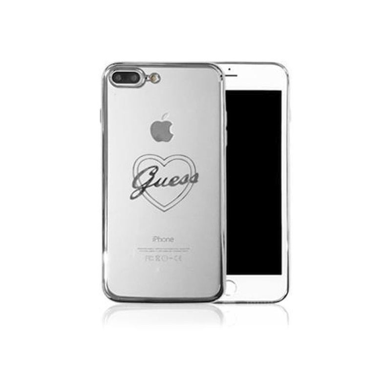 Hurtownia Guess - 3700740386545 - [KOSZ] - Etui Guess GUHCP7LTRHS Apple iPhone 8/7/6 Plus silver/srebrny hardcase Signature Heart - B2B homescreen