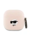 Hurtownia GSM - Etui Karl Lagerfeld KLA4RUNCHP Apple AirPods 4 cover Silicone Choupette Head 3D różowy/pink - KLD21928 - {ean13} - Hurt