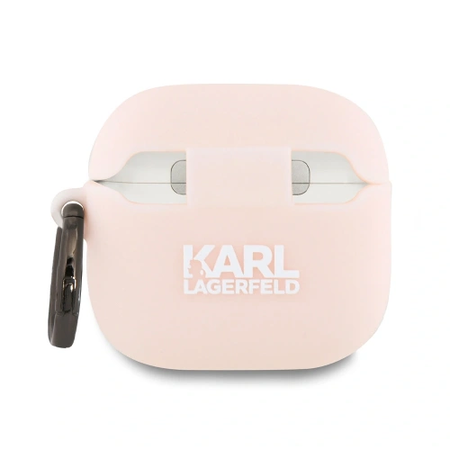 Etui Karl Lagerfeld KLA4RUNCHP Apple AirPods 4 cover Silicone Choupette Head 3D różowy/pink