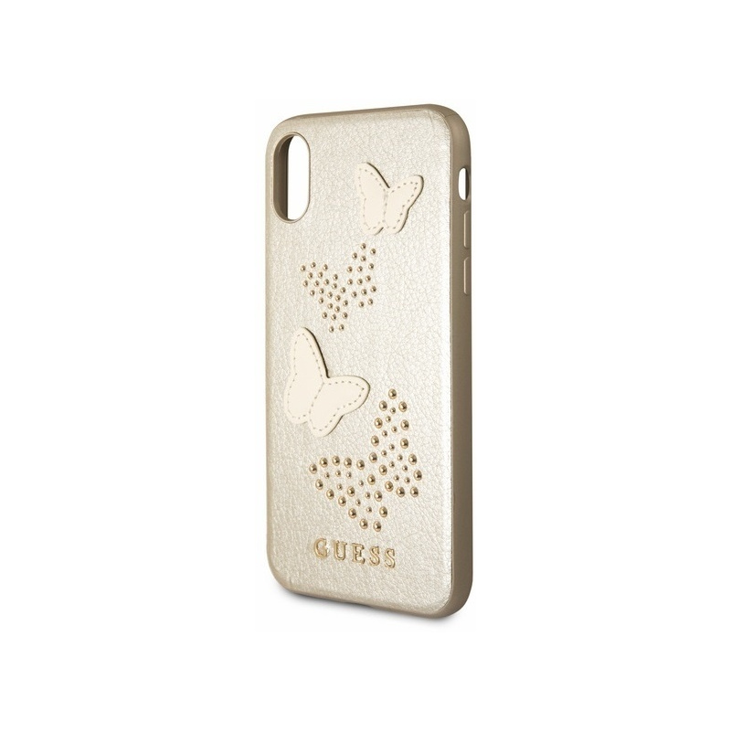 Hurtownia Guess - 3700740407318 - [KOSZ] - Etui Guess GUHCPXPBUBE Apple iPhone X beige/beżowy hard case Studs & Sparkles - B2B homescreen