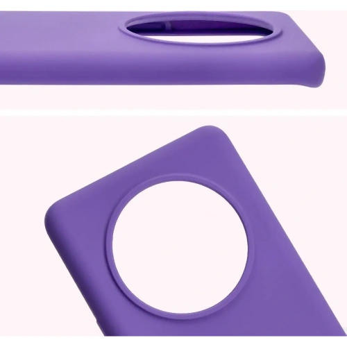 Silikonowe etui Bizon Soft Case do Honor Magic7 Lite fioletowe