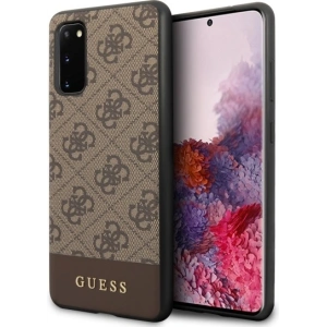 Wholesale Guess GUHCS62G4GLBR Samsung Galaxy S20 G980 brown hard case 4G Stripe Collection - GUE483BR - {ean13} - Hurt