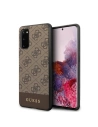 Hurtownia GSM - Etui Guess GUHCS62G4GLBR Samsung Galaxy S20 G980 hnědý/brown tvrdý kryt 4G Stripe Collection - GUE483BR - {ean13} - Hurt