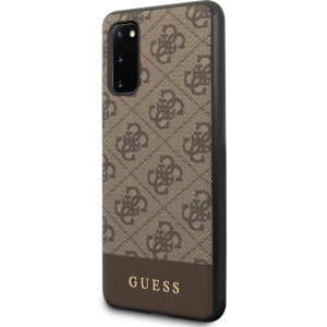 Hurtownia GSM - Etui Guess GUHCS62G4GLBR Samsung Galaxy S20 G980 brązowy/brown hard case 4G Stripe Collection - GUE483BR - {ean13} - Hurt