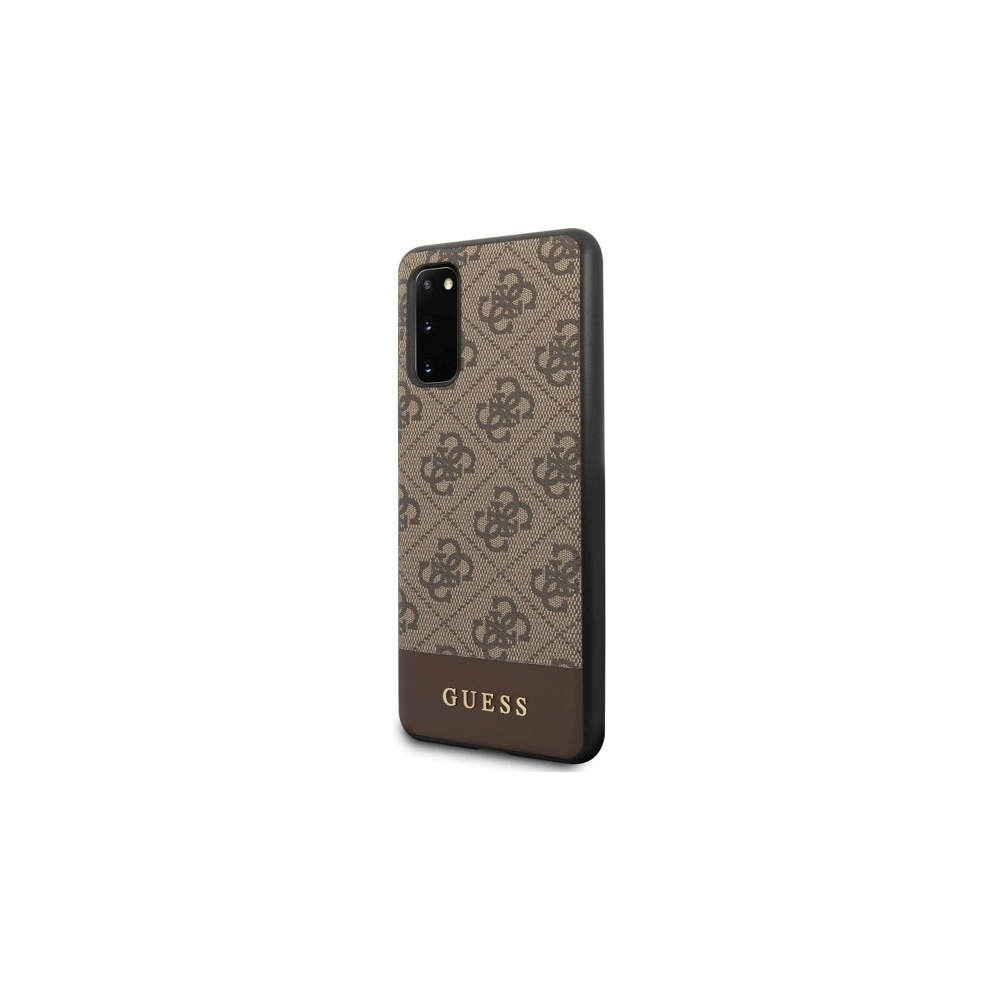 Wholesale Guess GUHCS62G4GLBR Samsung Galaxy S20 G980 brown hard case 4G Stripe Collection - GUE483BR - {ean13} - Hurt