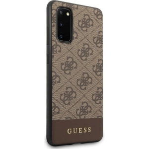 Hurtownia GSM - Etui Guess GUHCS62G4GLBR Samsung Galaxy S20 G980 brązowy/brown hard case 4G Stripe Collection - GUE483BR - {ean13} - Hurt